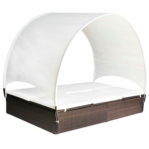 Double Sun Lounger with Canopy - life of kuhl @HOME