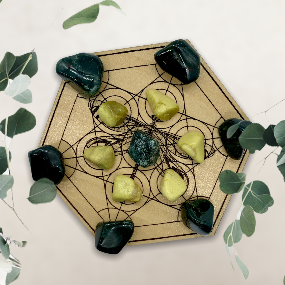 Crystal Grid for Elemental Connection - life of kuhl @HOME